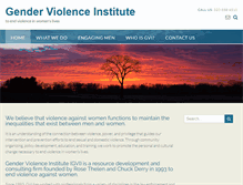 Tablet Screenshot of genderviolenceinstitute.org